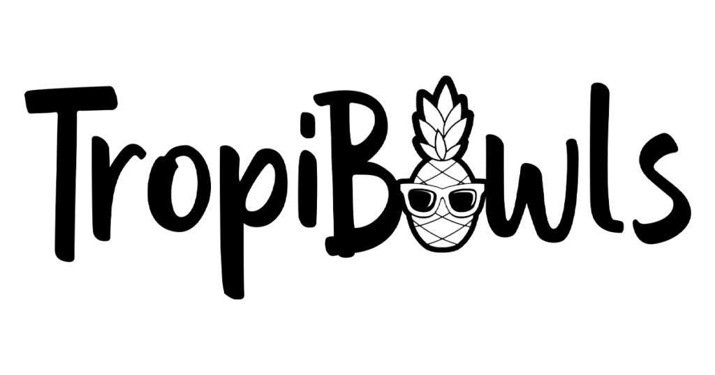 Logo of a pineapple wearing sunglasses on a black background banner for a fun brand identity